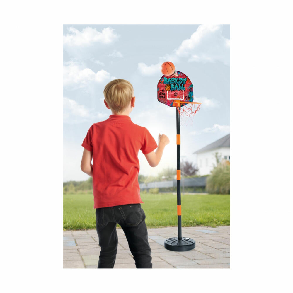 Simba Basketball Set mit Ständer, Basketballkorb, Ball, mit Korb, Spielzeug, 107407609