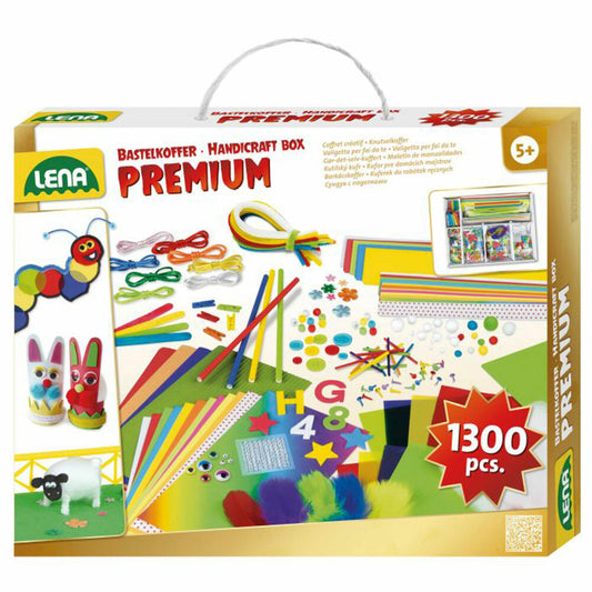 Lena Bastelkoffer Premium, Bastelset, Basteln, Kreativset, Bastel Koffer, Kreativset, Faltschachtel, 42663