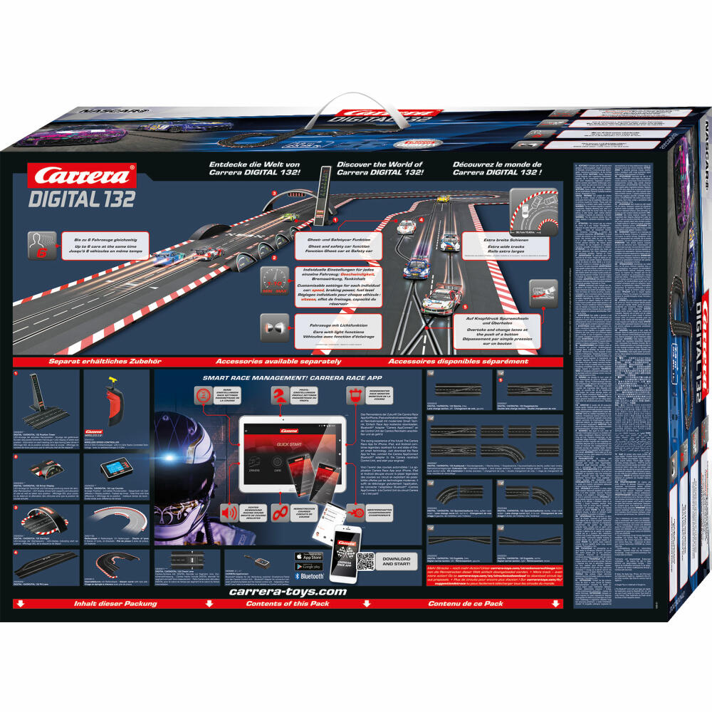 Carrera Autorennbahn Set Digital 132 NASCAR Daytona Challenge, 1:32, 20030042
