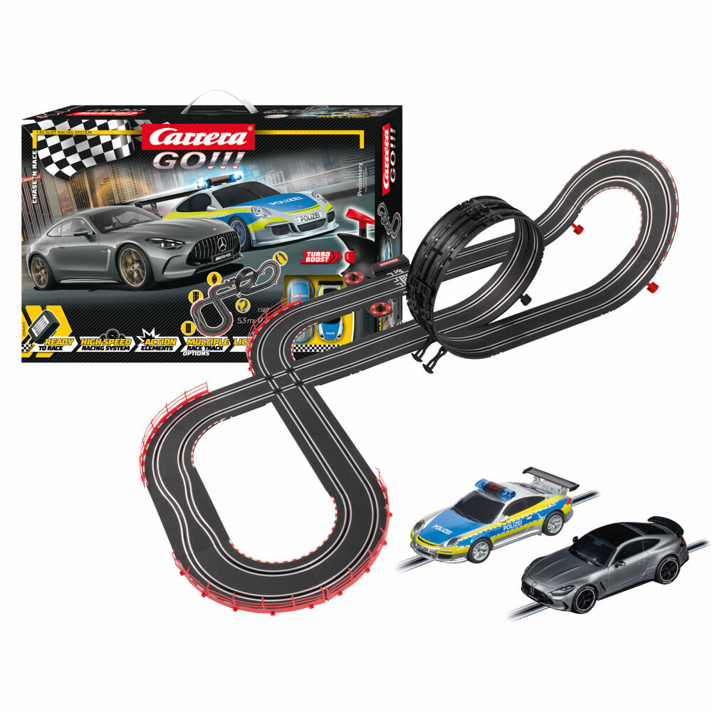 Carrera Autorennbahn Set GO!!! Chase n Race, 1:43, 20062577