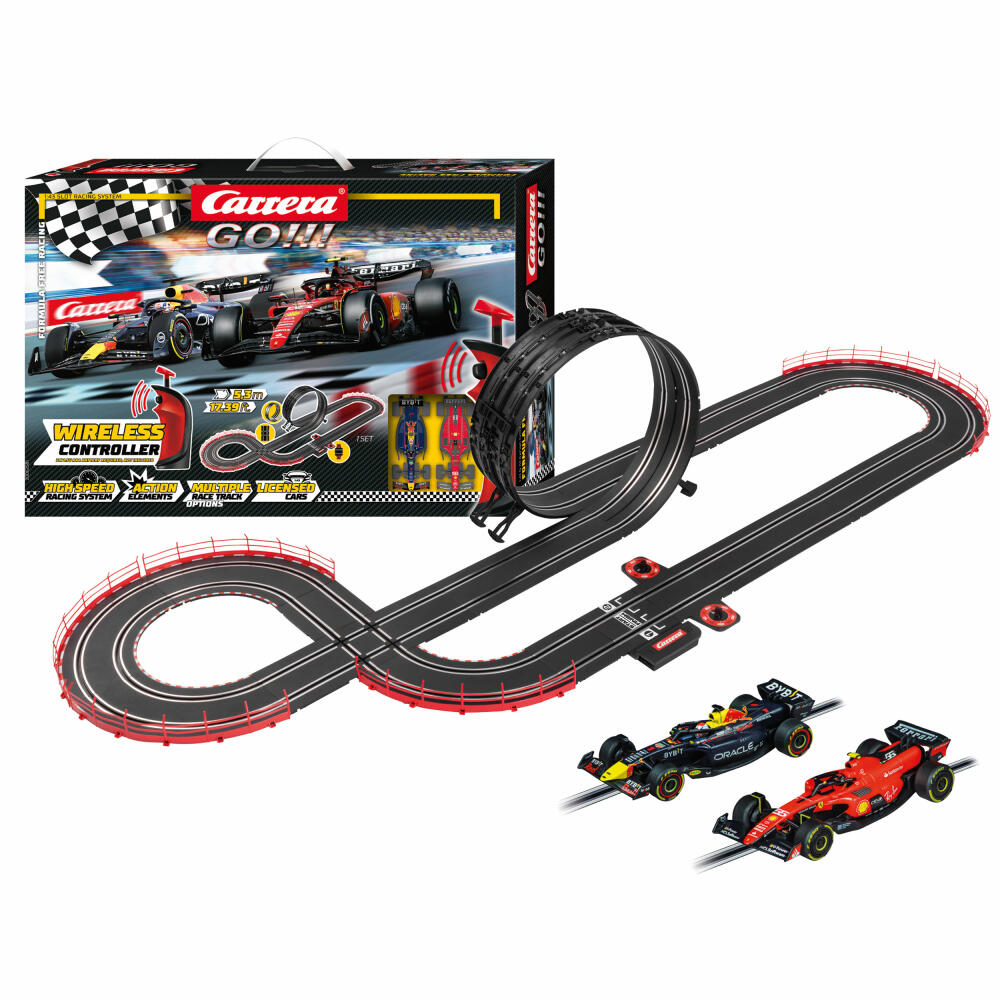 Carrera Autorennbahn Set GO!!! Formula Free Racing Wireless, 1:43, 20062581