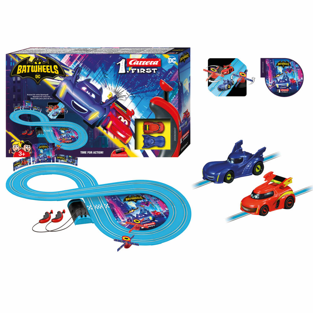 Carrera Autorennbahn Set First Batwheels Time for Action, 1:50, 20063047