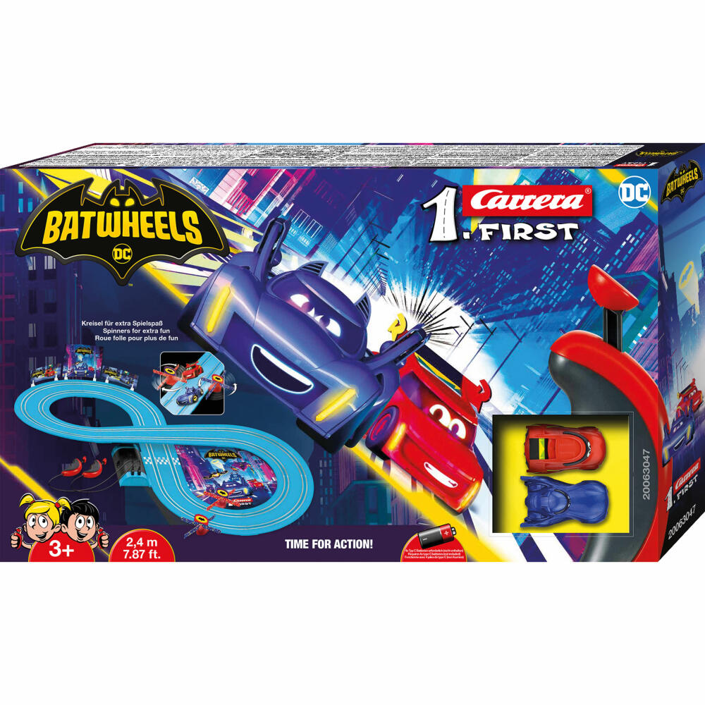 Carrera Autorennbahn Set First Batwheels Time for Action, 1:50, 20063047