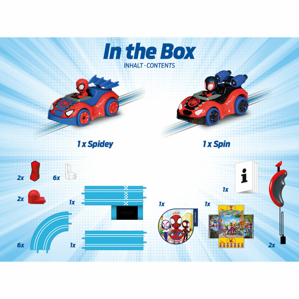 Carrera Autorennbahn Set First Spidey - Its Spidey Time!, 1:50, 20063049