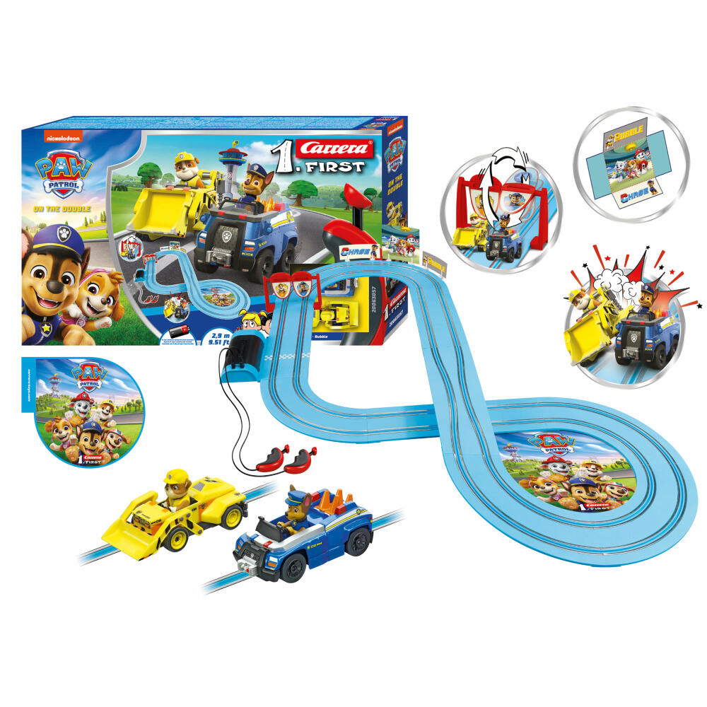 Carrera Autorennbahn Set First Paw Patrol - On the Double, 1:50, 20063057