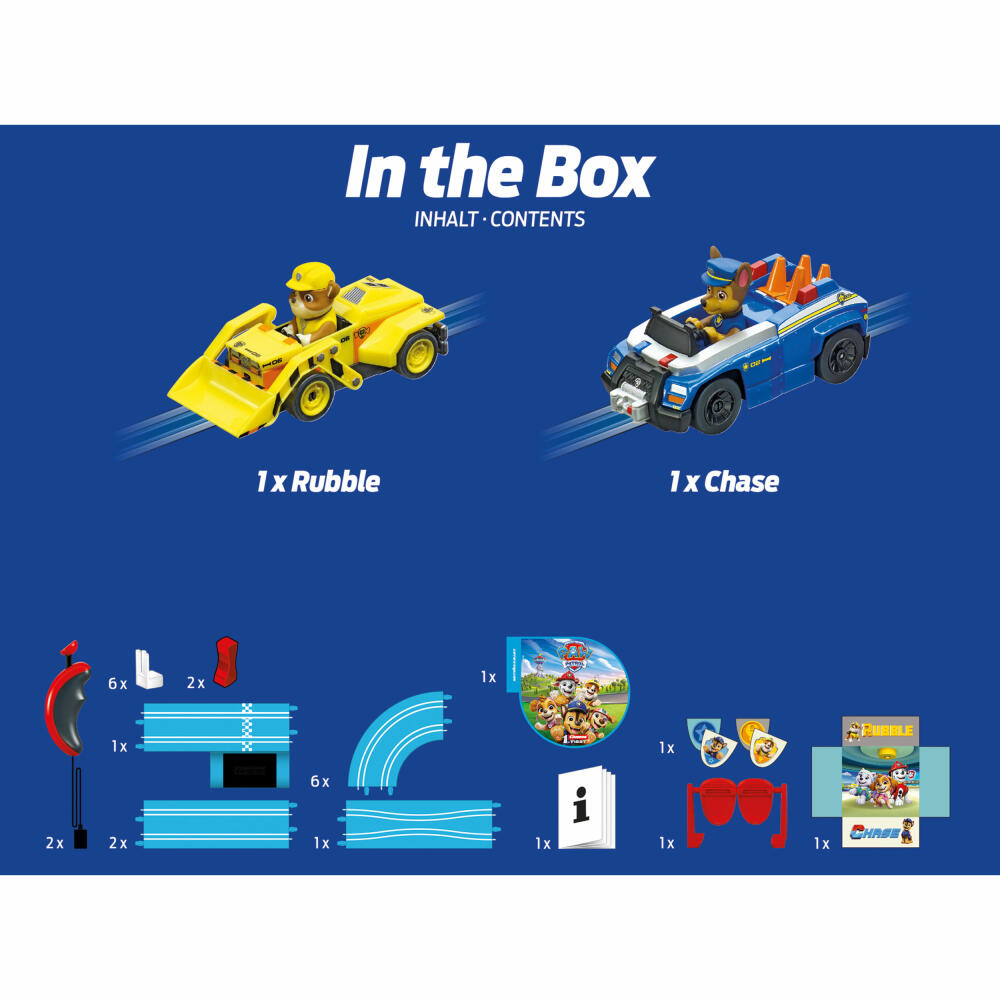 Carrera Autorennbahn Set First Paw Patrol - On the Double, 1:50, 20063057