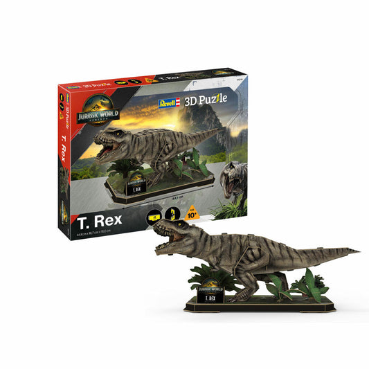 Revell 3D Puzzle Jurassic World Rebirth - T-Rex, Dinosaurier, 45 Teile, 00246