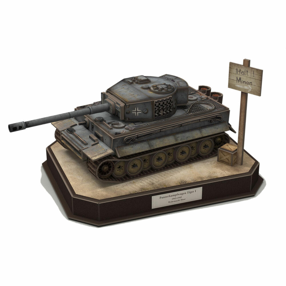 Revell 3D Puzzle Panzer Tiger I, Panzerkampfwagen, 200 Teile, 1:35, 00252