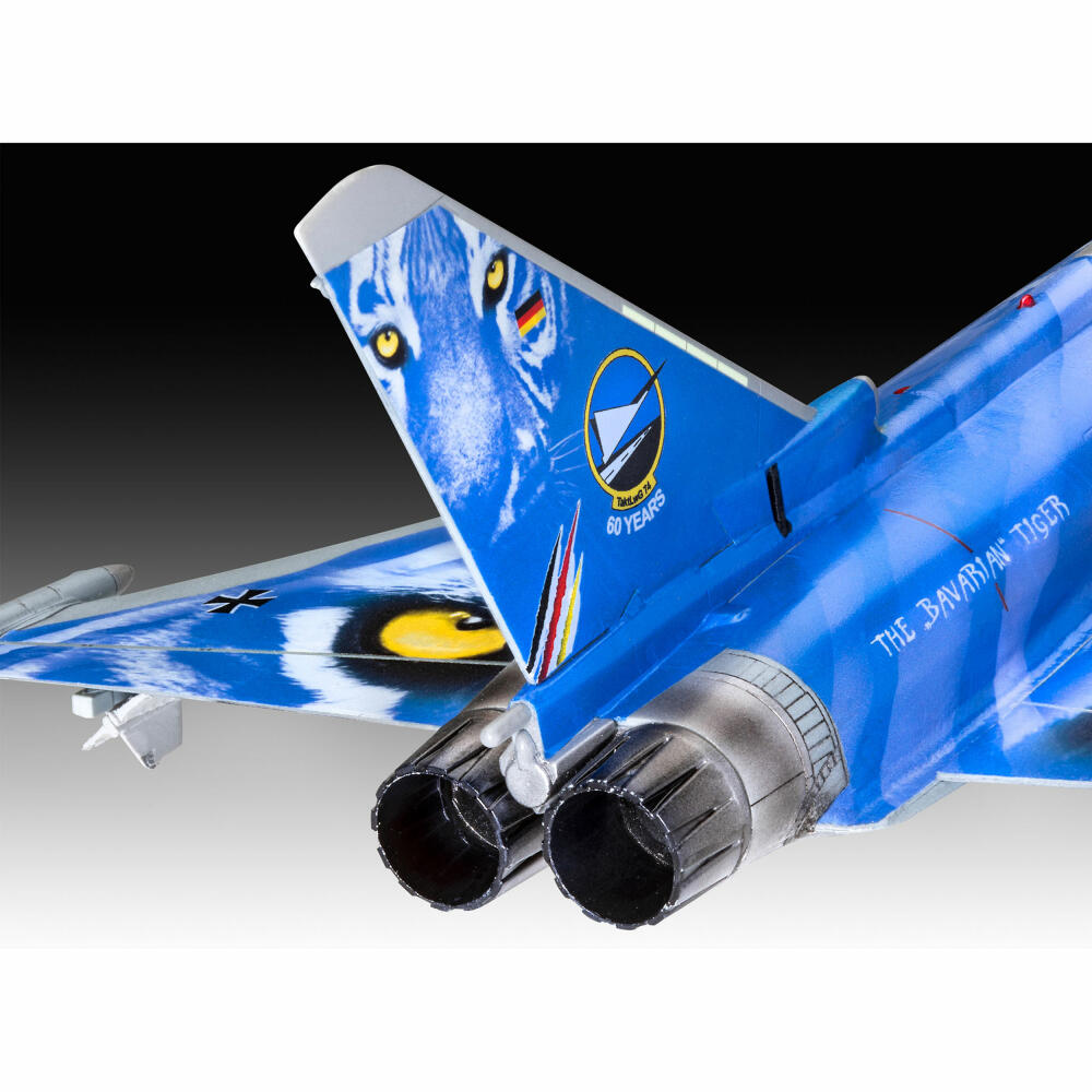 Revell Flugzeug-Modellbausatz Eurofighter Typhoon Bavarian Tiger 2021, 85 Teile, 1:72, 03818