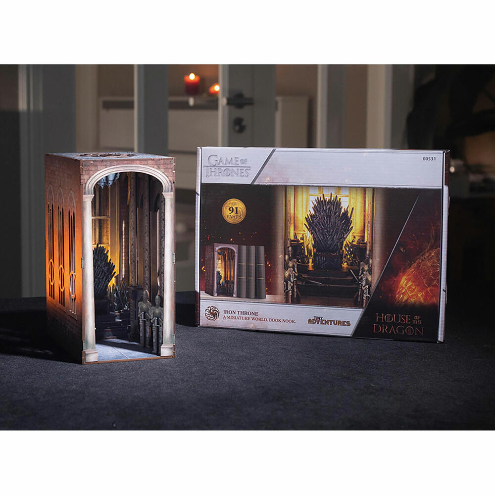 Revell Book Nook Tiny Adventures - House of the Dragon Iron Throne, Bücherstütze, 91 Teile, 00531