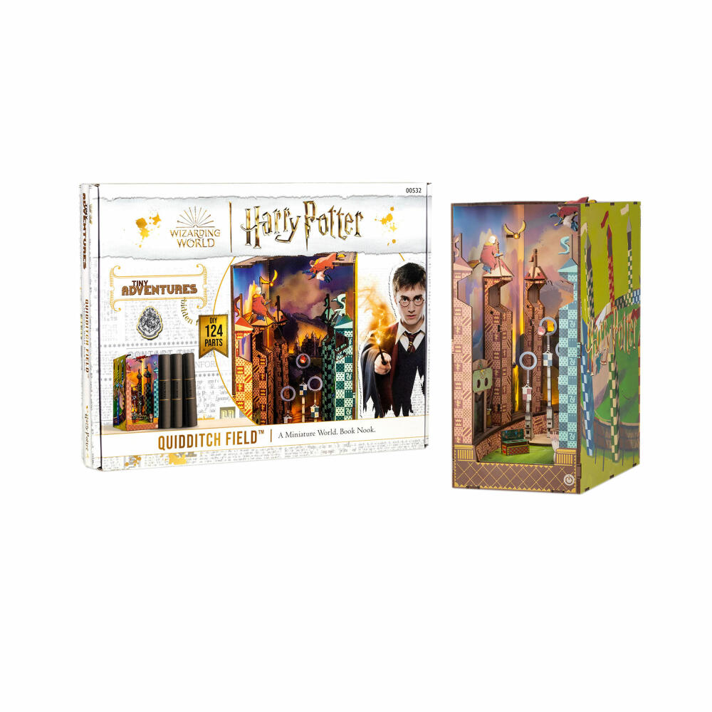 Revell Book Nook Tiny Adventures - Harry Potter Quidditch Field, Bücherstütze, 124 Teile, 00532