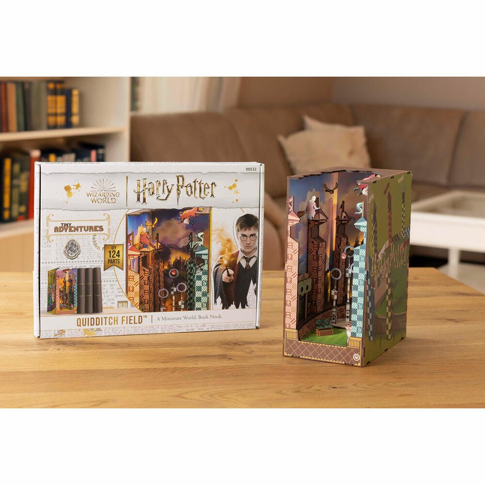 Revell Book Nook Tiny Adventures - Harry Potter Quidditch Field, Bücherstütze, 124 Teile, 00532