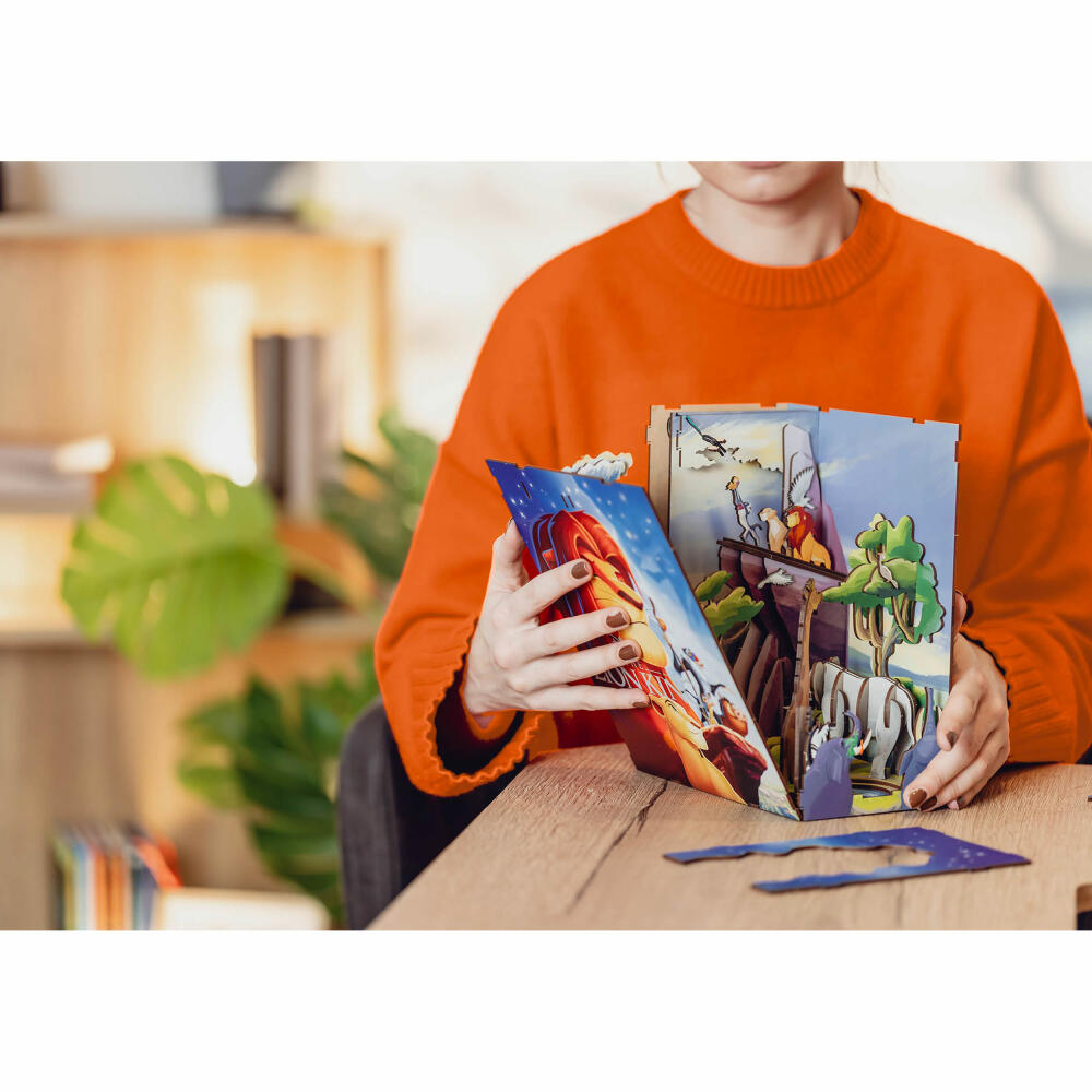 Revell Book Nook Tiny Adventures - Disney König der Löwen, Bücherstütze, 82 Teile, 00534