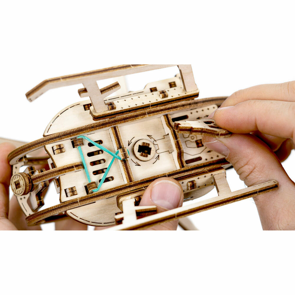 Revell 3D-Holzmodellbausatz Tiny Adventures - Helicopter, 173 Teile, 1:30, 00611