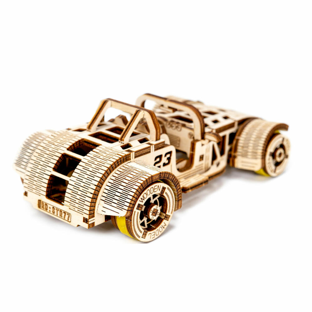 Revell 3D-Holzmodellbausatz Tiny Adventures - Roadster, 111 Teile, 1:32, 00615