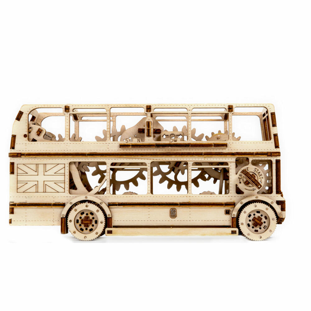 Revell 3D-Holzmodellbausatz Tiny Adventures - London Bus, 216 Teile, 1:40, 00618