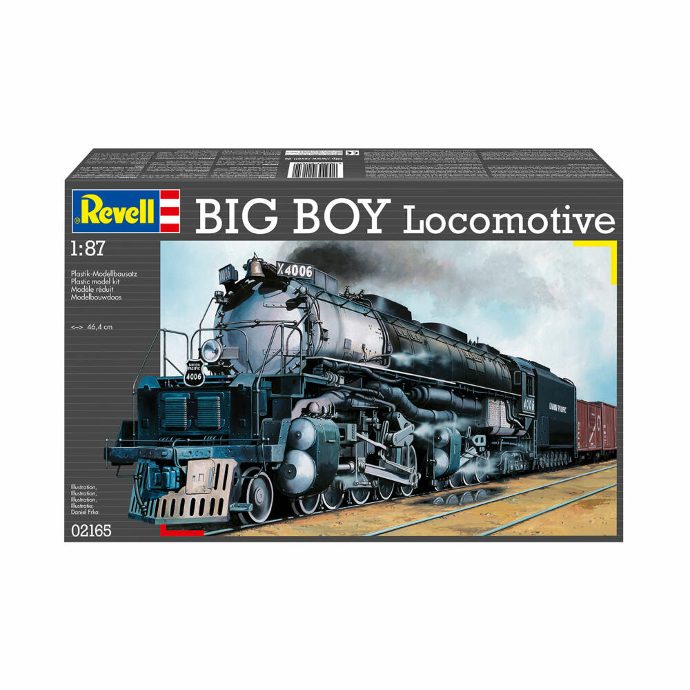 Revell Zug-Modellbausatz Big Boy Locomotive, Eisenbahn, 87 Teile, 1:87, 02165