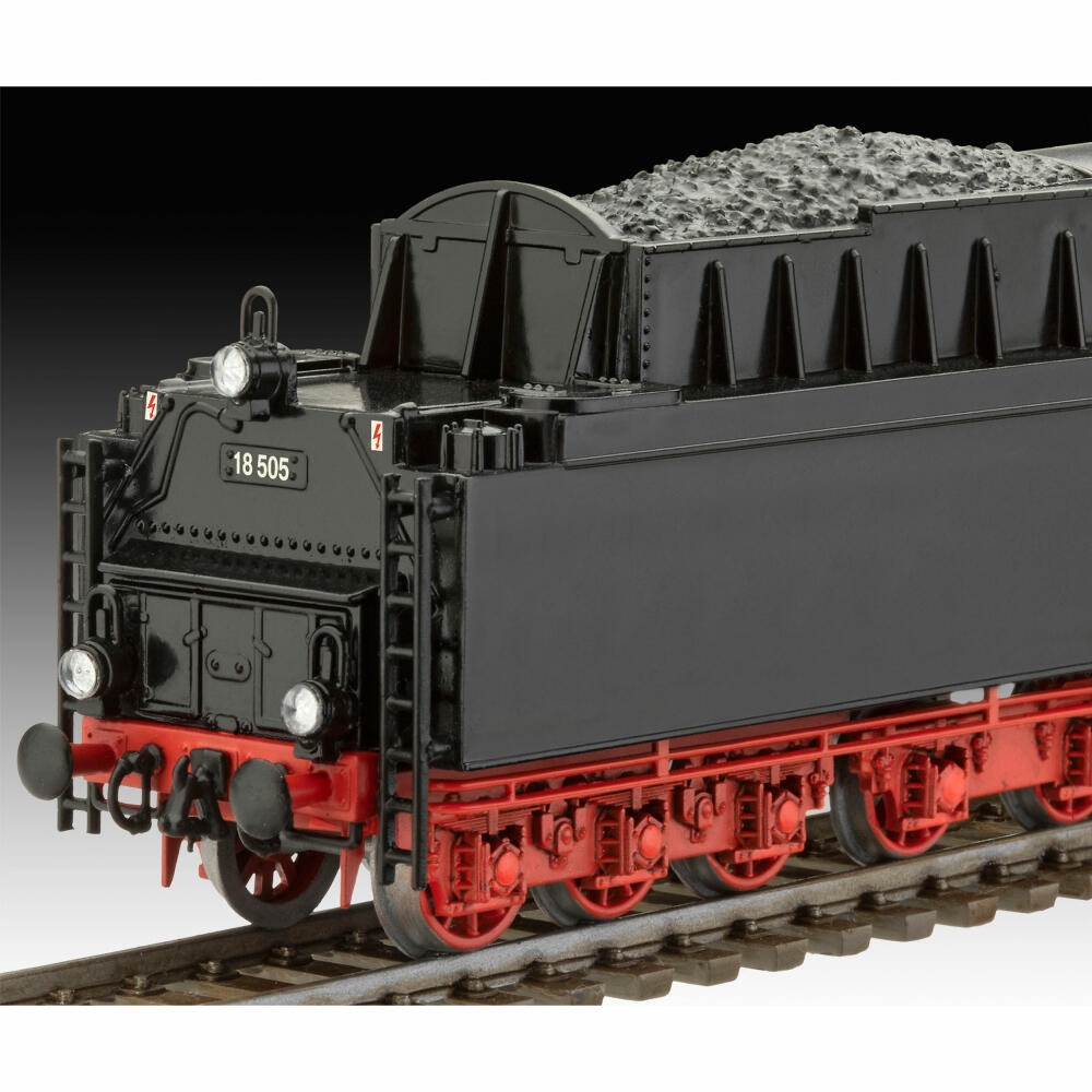 Revell Zug-Modellbausatz Schnellzuglokomotive BR 18 505 mit Tender, Eisenbahn, 163 Teile, 1:87, 02167