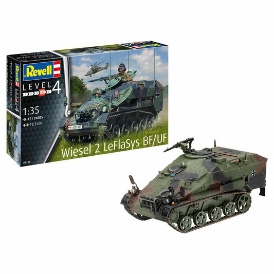 Revell Panzer-Modellbausatz Wiesel 2 LeFlaSys BF/UF, Militär, 121 Teile, 1:35, 03336