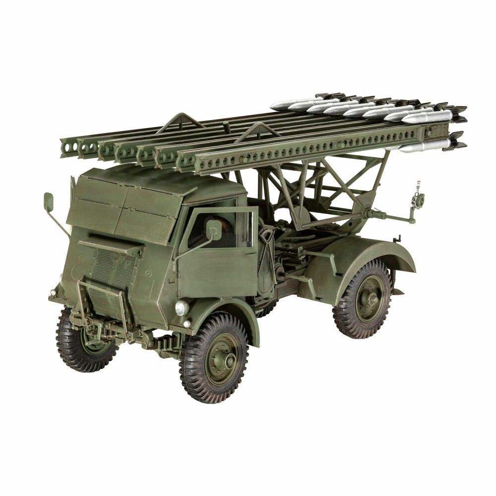 Revell Panzer-Modellbausatz W.O.T. 8 BM-13-16 Katyusha/Cargo, Raketenwerfer, 338 Teile, 1:35, 03338