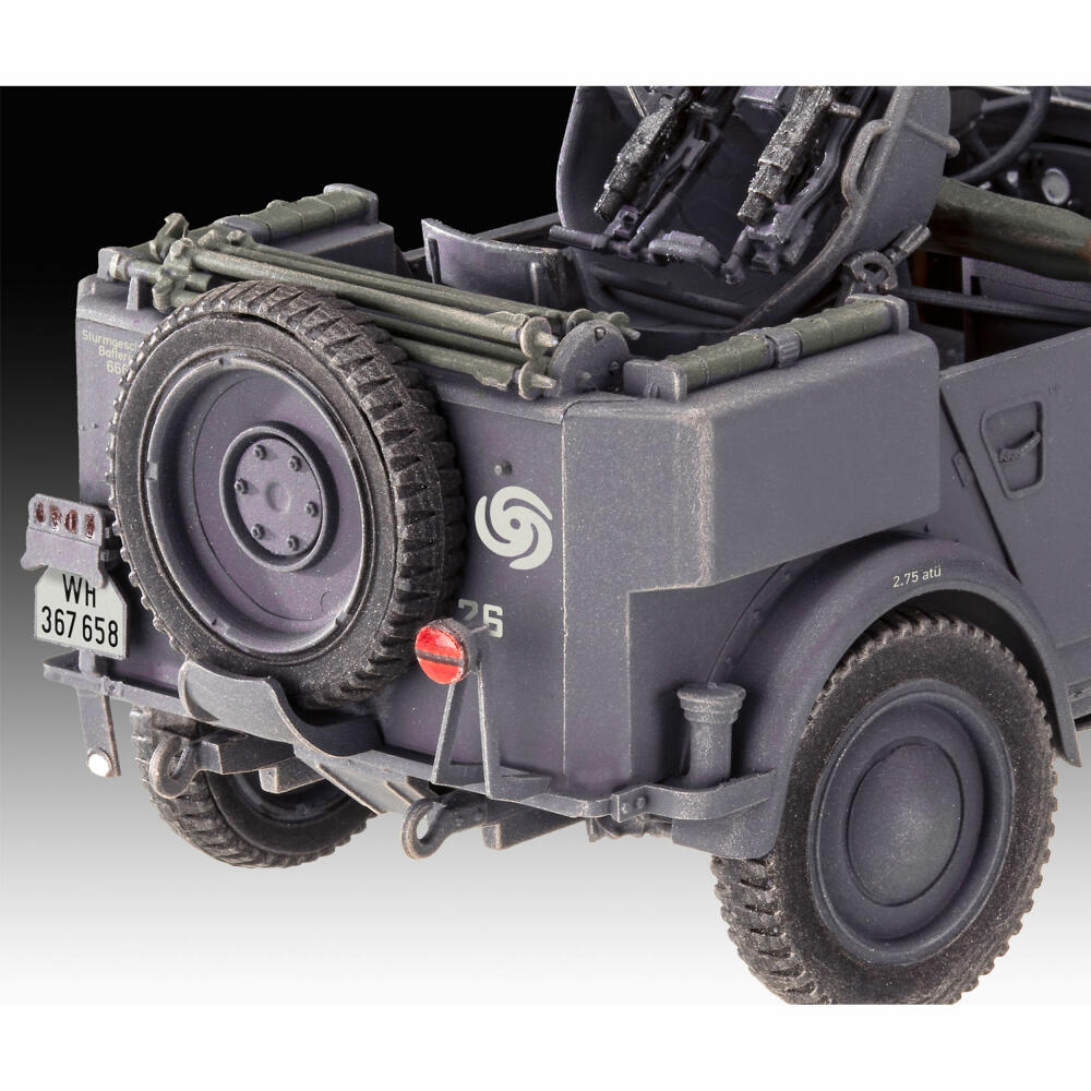 Revell Fahrzeug-Modellbausatz le. gl. Einheits-PKW 4, Militär, 254 Teile, 1:35, 03339