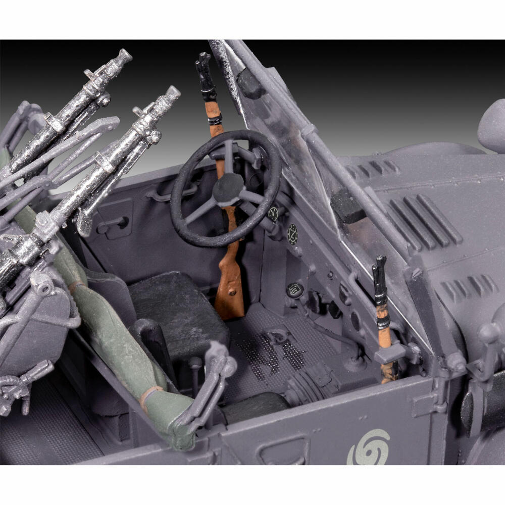 Revell Fahrzeug-Modellbausatz le. gl. Einheits-PKW 4, Militär, 254 Teile, 1:35, 03339