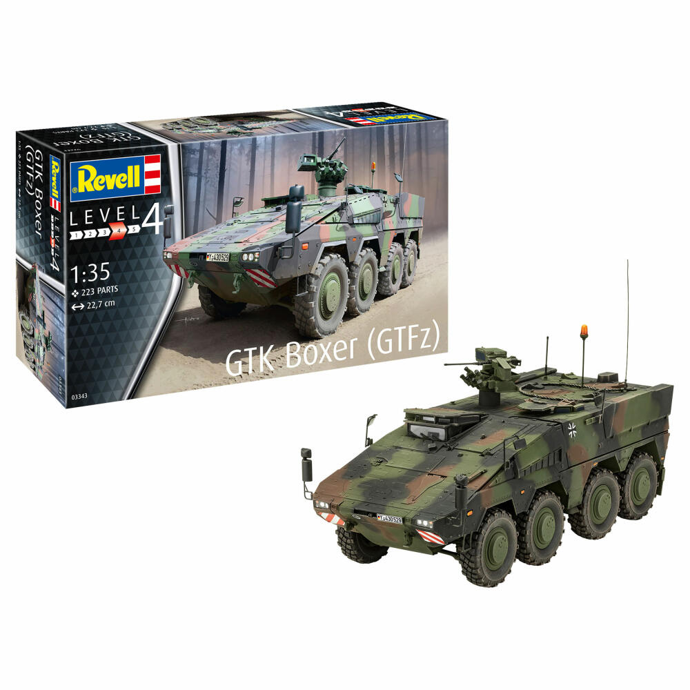 Revell Panzer-Modellbausatz GTK Boxer GTFz, Militär, 223 Teile, 1:35, 03343