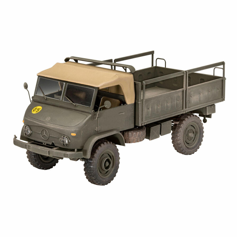 Revell Fahrzeug-Modellbausatz Unimog 404 S, Transporter, 244 Teile, 1:35, 03348