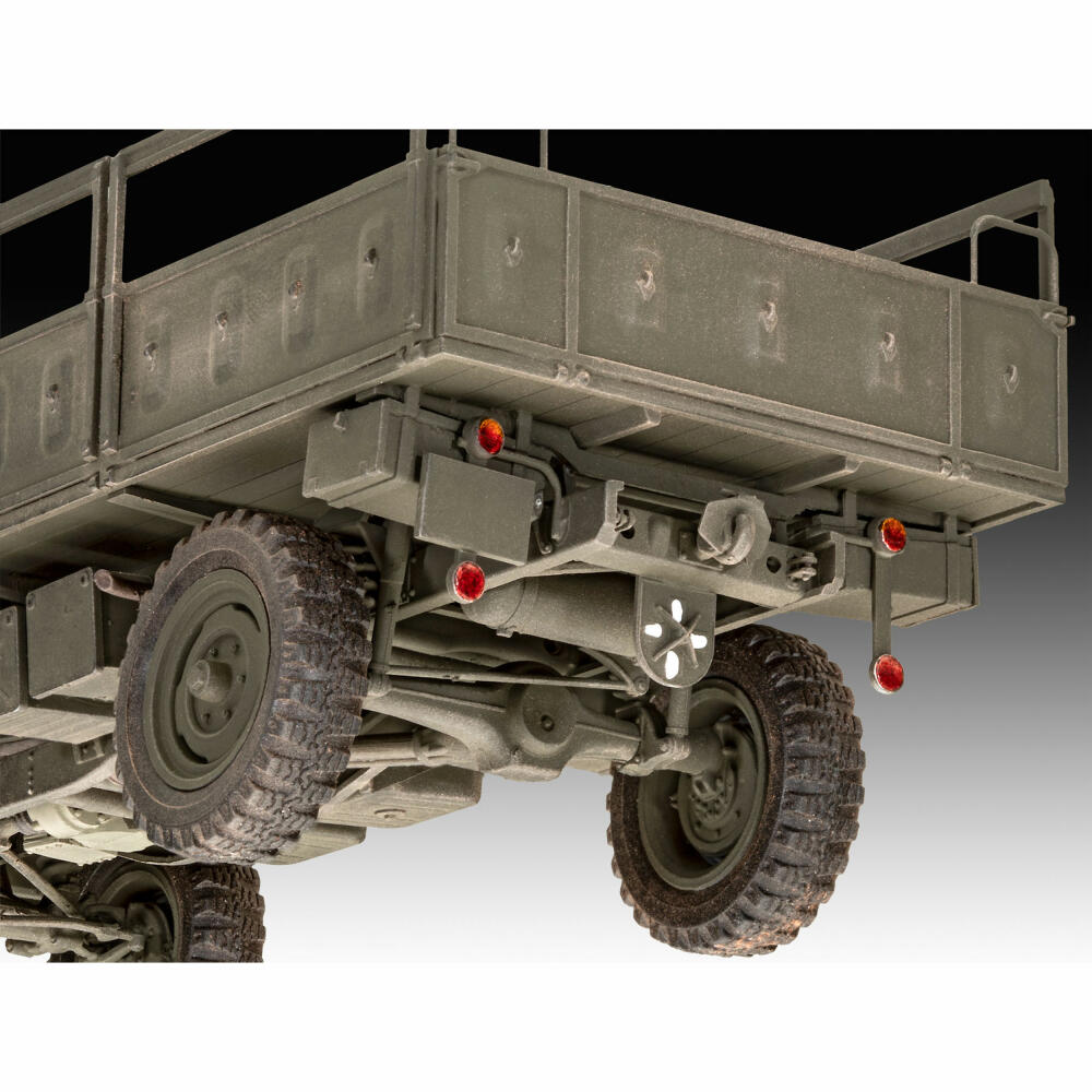 Revell Fahrzeug-Modellbausatz Unimog 404 S, Transporter, 244 Teile, 1:35, 03348