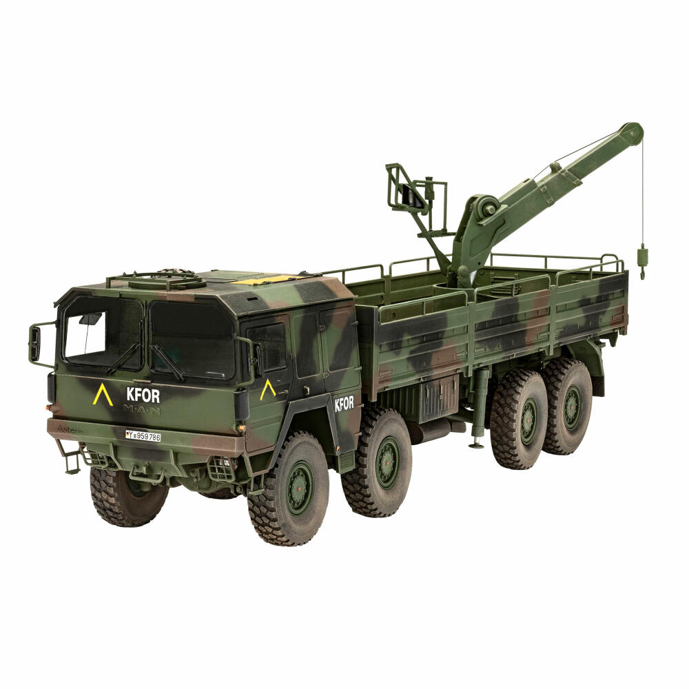 Revell Fahrzeug-Modellbausatz MAN 10t milgl Truck 8x8, Militär, 245 Teile, 1:35, 03367
