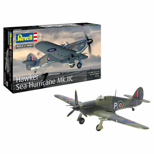 Revell Flugzeug-Modellbausatz Hawker Sea Hurricane Mk.IIC, 162 Teile, 1:32, 03768