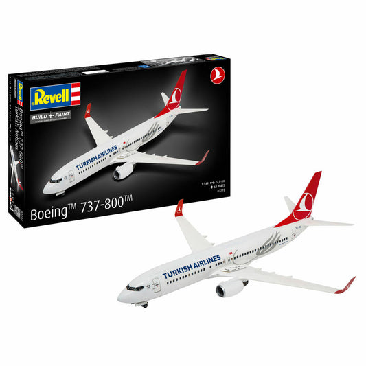 Revell Flugzeug-Modellbausatz Boeing 737-800 Turkish Airlines, 63 Teile, 1:144, 03772