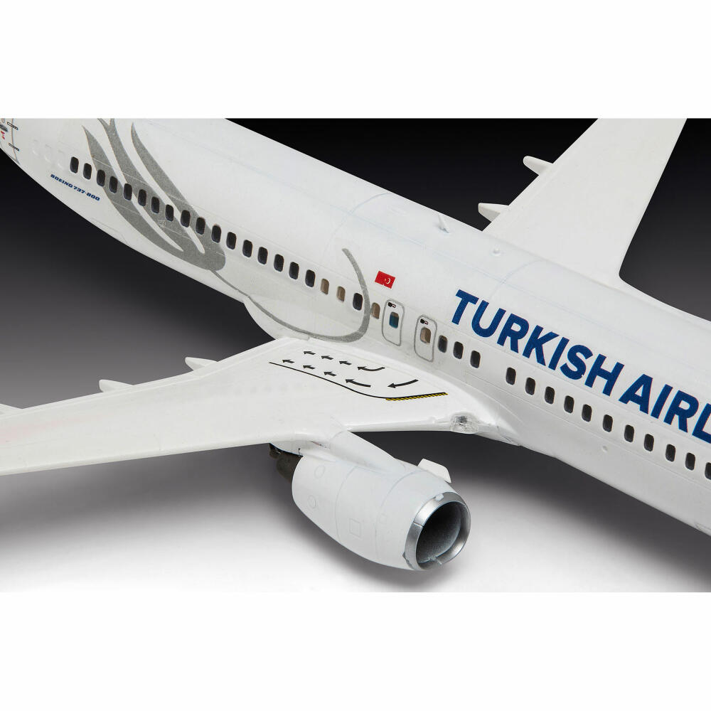 Revell Flugzeug-Modellbausatz Boeing 737-800 Turkish Airlines, 63 Teile, 1:144, 03772