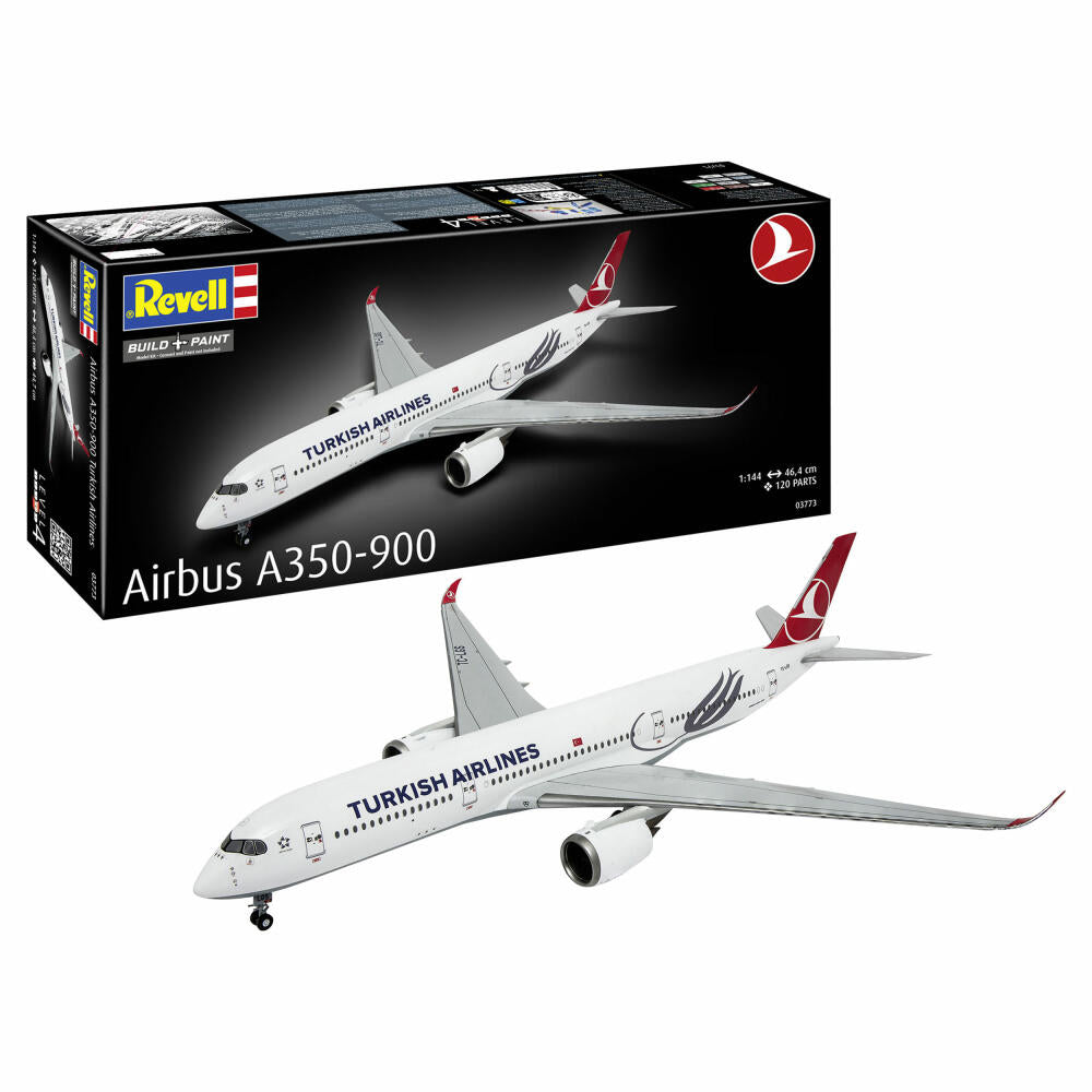 Revell Flugzeug-Modellbausatz Airbus A350-900 Turkish Airlines, 120 Teile, 1:144, 03773