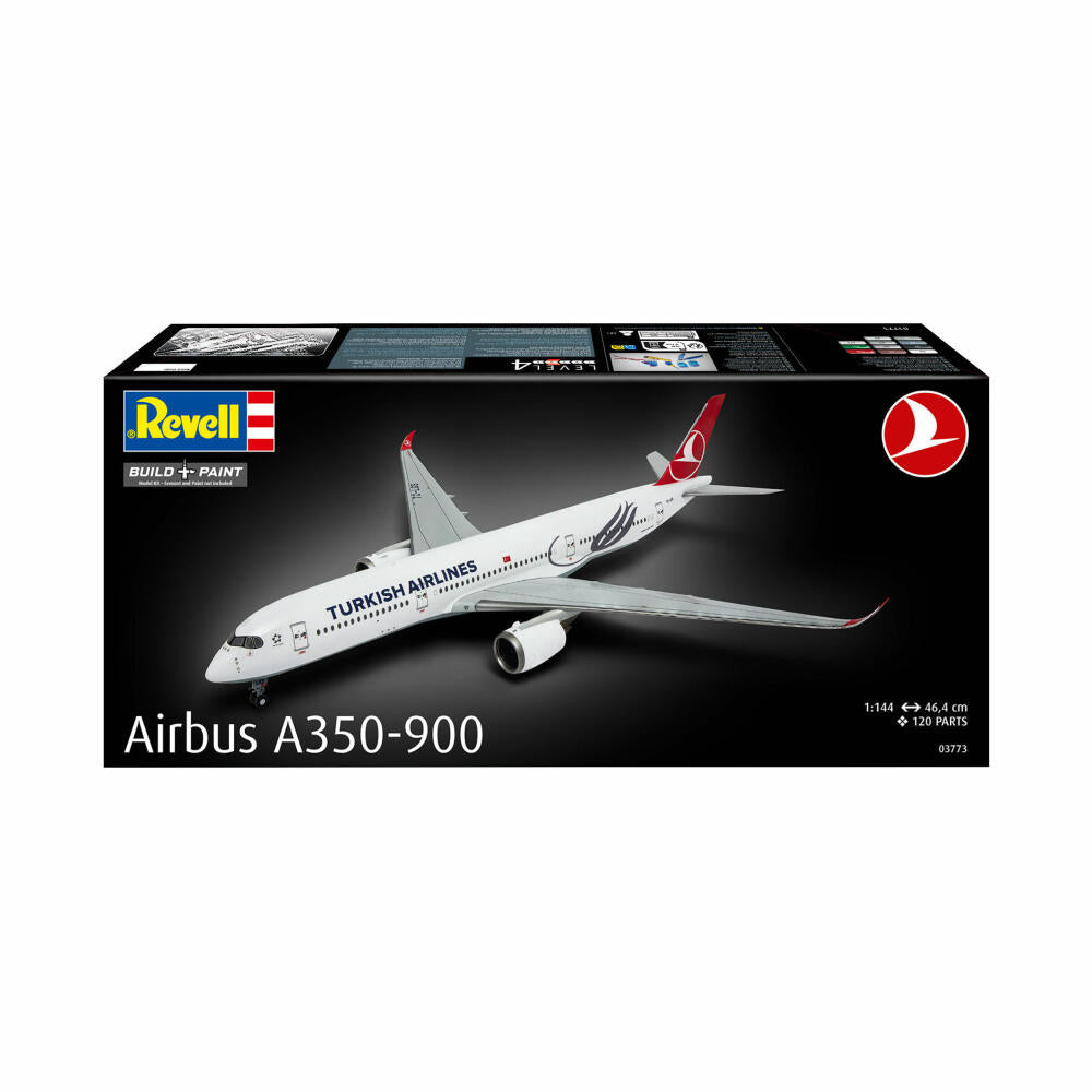 Revell Flugzeug-Modellbausatz Airbus A350-900 Turkish Airlines, 120 Teile, 1:144, 03773