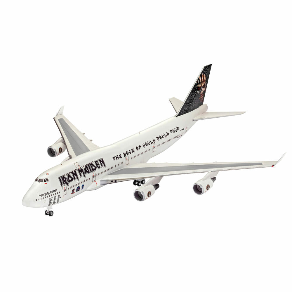 Revell Flugzeug-Modellbausatz Boeing 747-400 Iron Maiden Ed Force One, 85 Teile, 1:144, 03780