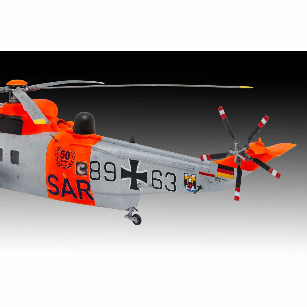 Revell Hubschrauber-Modellbausatz Westland Sea King Mk. 41/HU.5, Helikopter, 132 Teile, 1:72, 03785