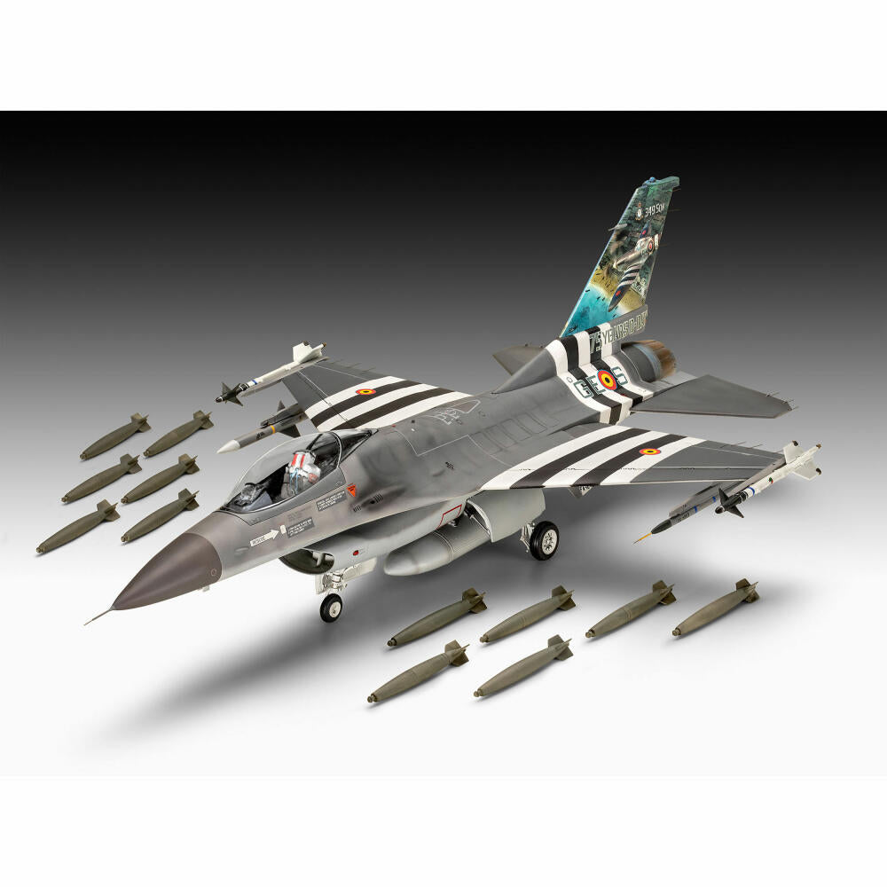 Revell Flugzeug-Modellbausatz F-16 Falcon 50th Anniversary, 150 Teile, 1:32, 03802