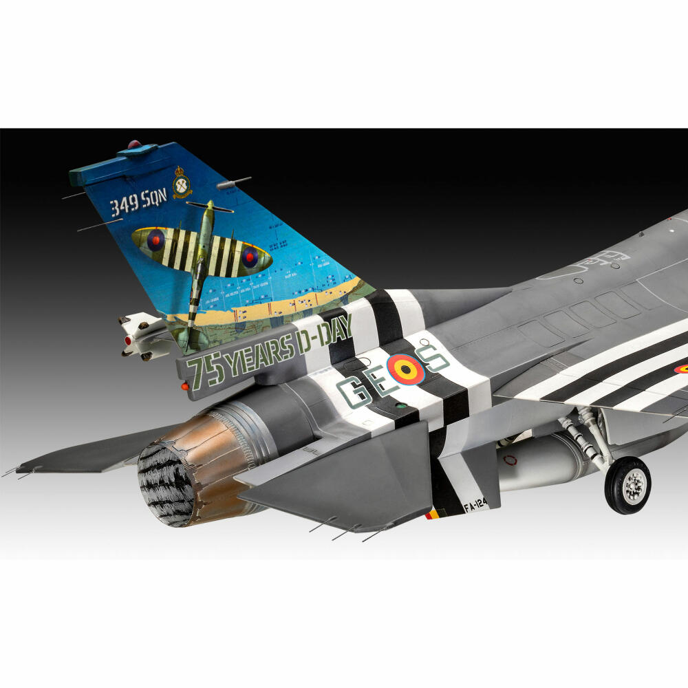 Revell Flugzeug-Modellbausatz F-16 Falcon 50th Anniversary, 150 Teile, 1:32, 03802