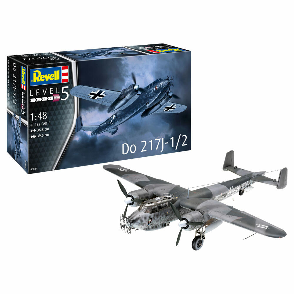 Revell Flugzeug-Modellbausatz Do 217J-1/2, 192 Teile, 1:48, 03814
