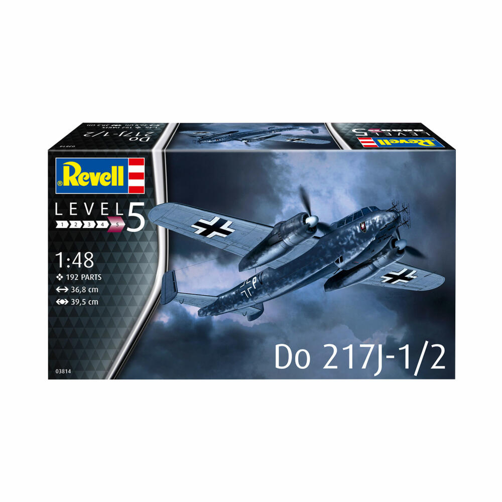 Revell Flugzeug-Modellbausatz Do 217J-1/2, 192 Teile, 1:48, 03814