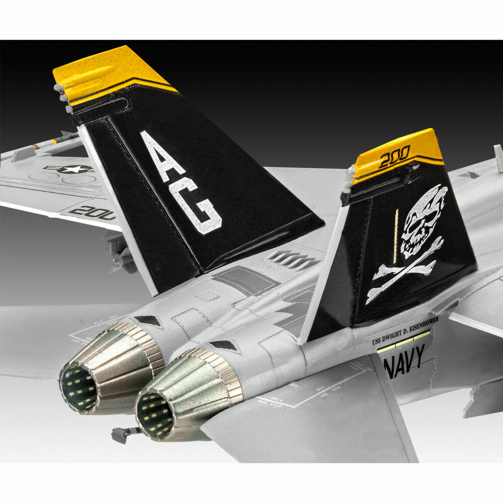 Revell Flugzeug-Modellbausatz F/A-18F Super Hornet, 97 Teile, 1:72, 03834