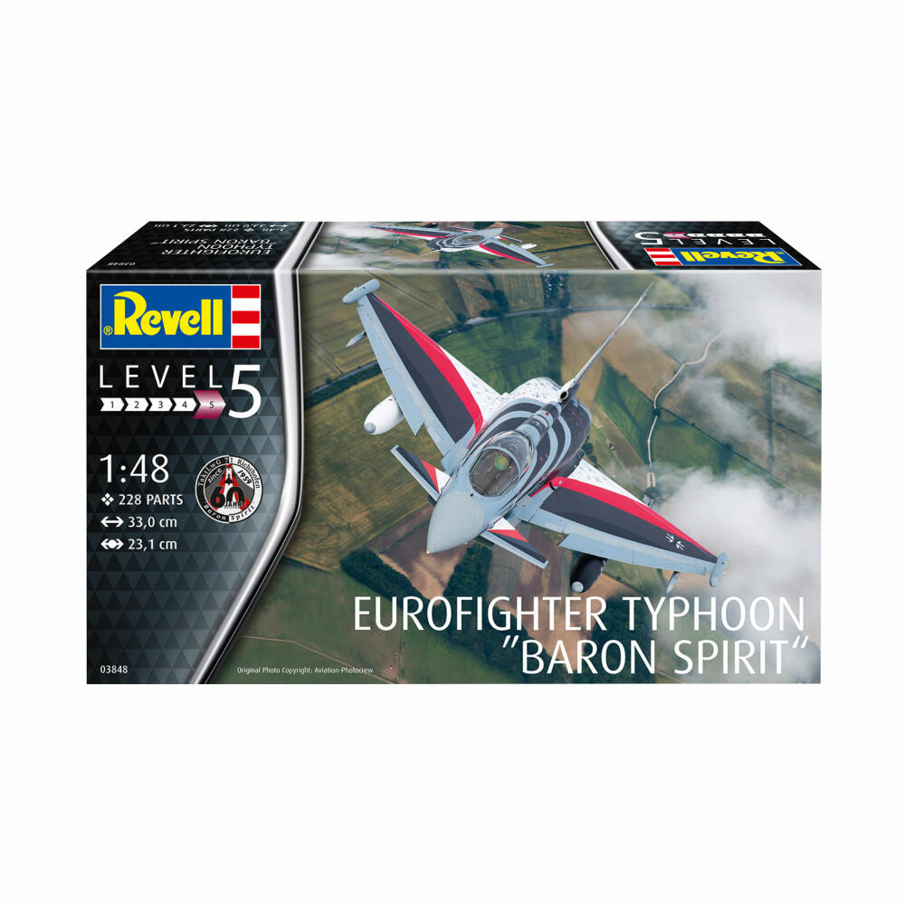 Revell Flugzeug-Modellbausatz Eurofighter Typhoon Baron Spirit, 228 Teile, 1:48, 03848