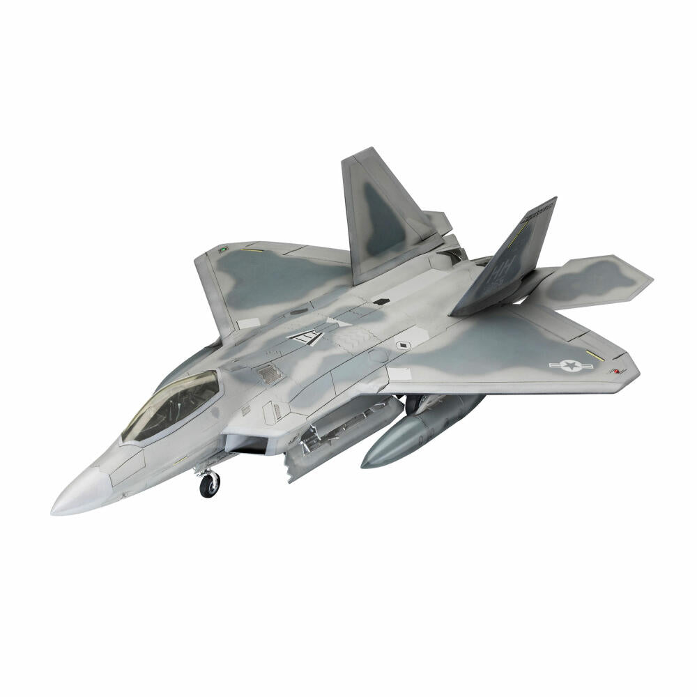 Revell Flugzeug-Modellbausatz Lockheed Martin F-22A Raptor, 116 Teile, 1:72, 03858