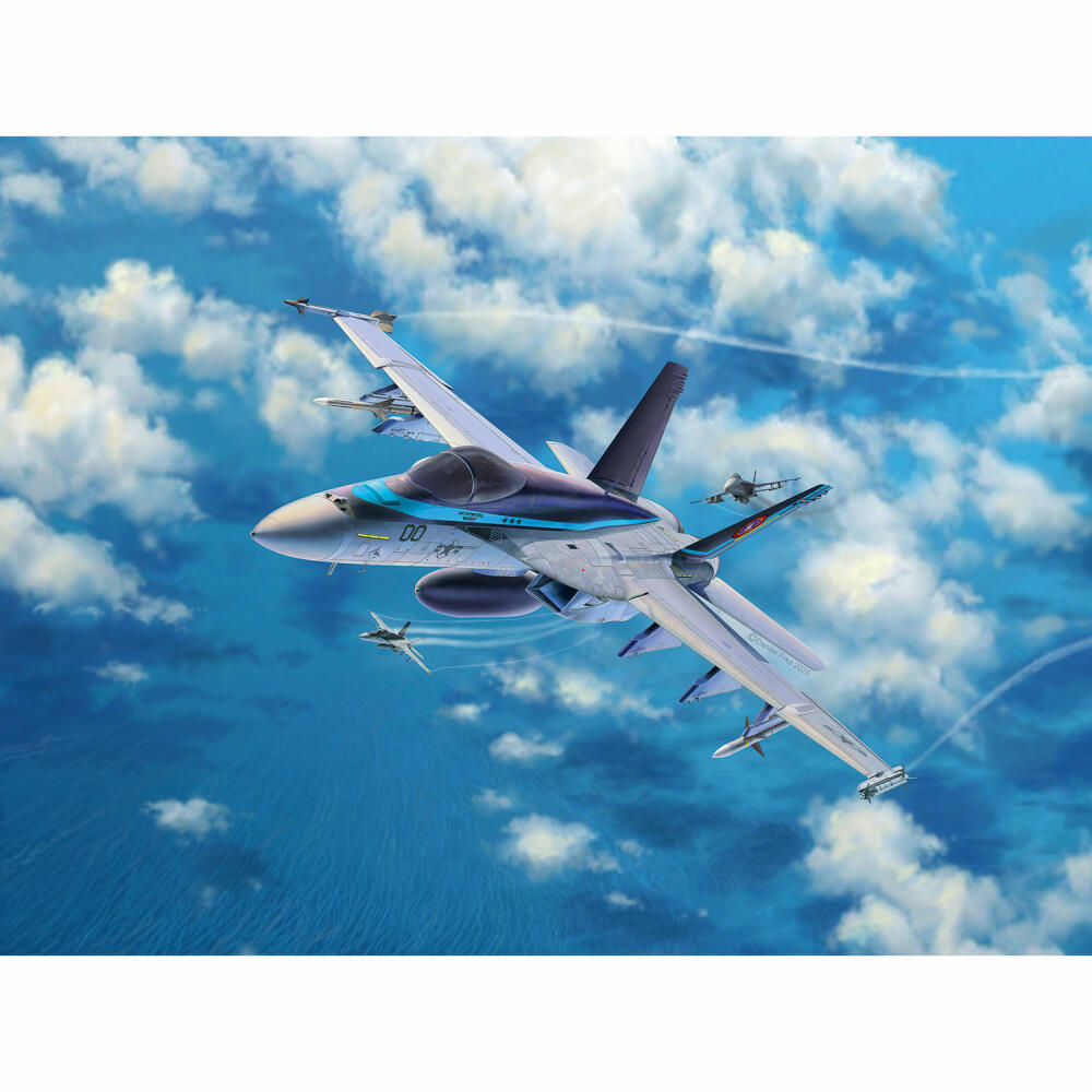Revell Flugzeug-Modellbausatz Mavericks F/A-18E Super Hornet Top Gun, 161 Teile, 1:48, 03864