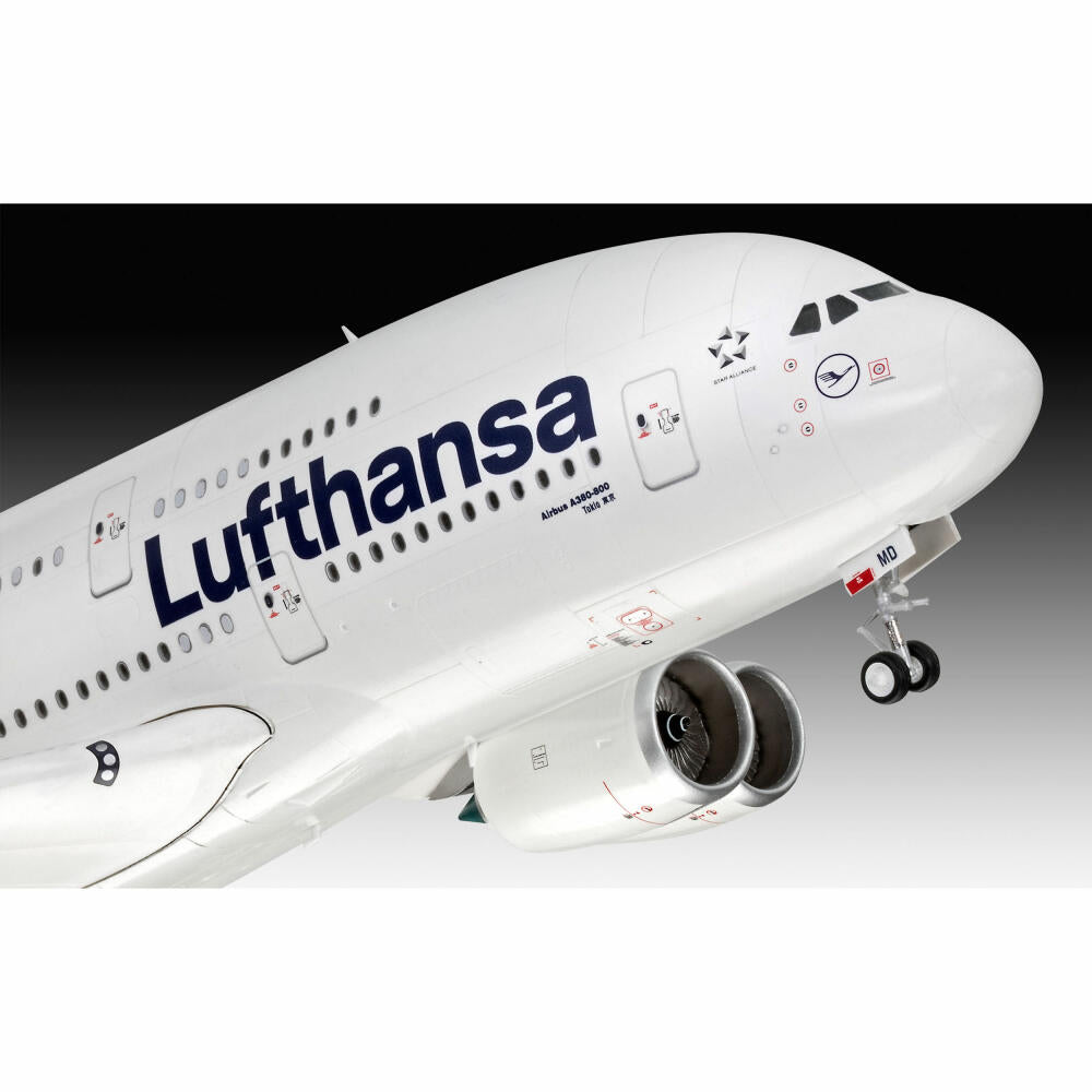 Revell Flugzeug-Modellbausatz Airbus A380-800 Lufthansa New Livery, 163 Teile, 1:144, 03872