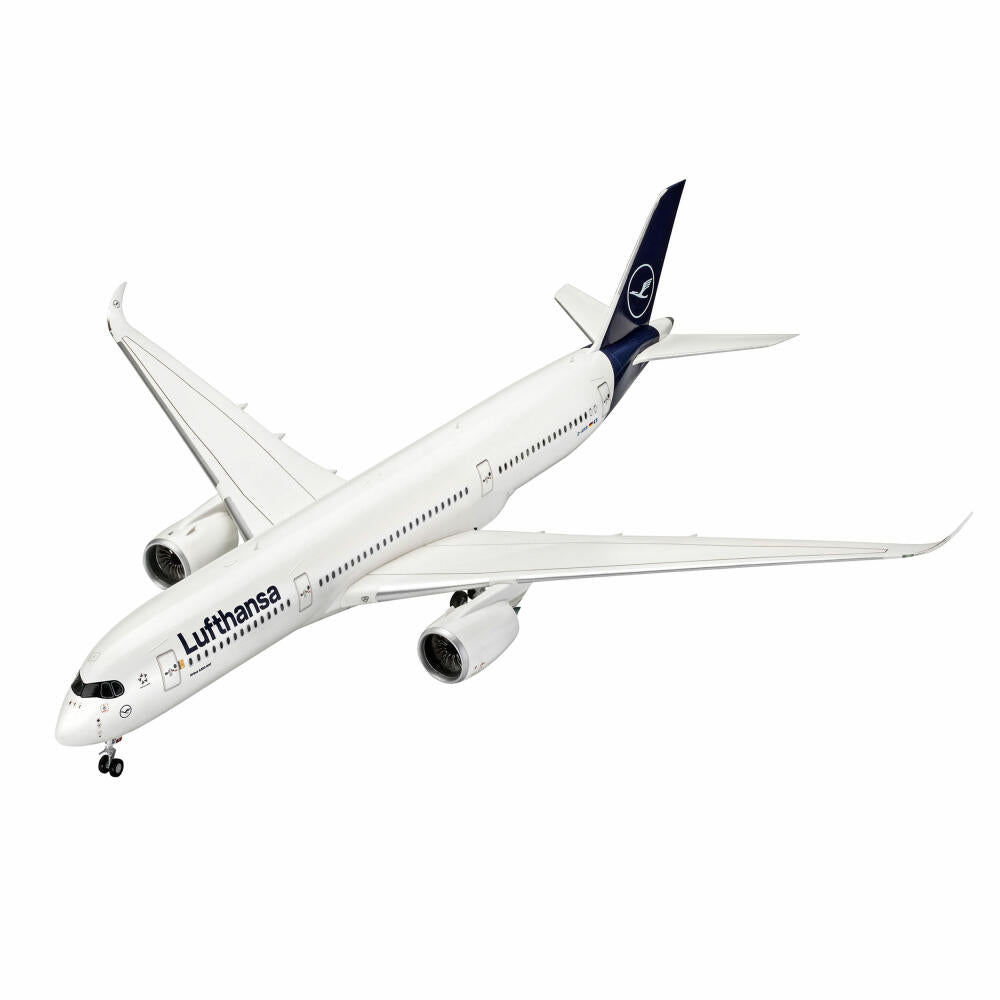 Revell Flugzeug-Modellbausatz Airbus A350-900 Lufthansa New Livery, 120 Teile, 1:144, 03881