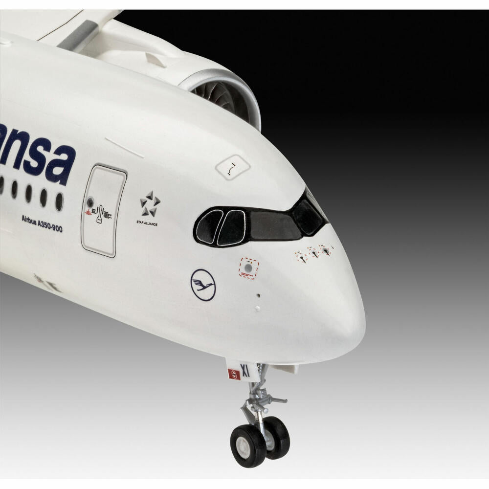 Revell Flugzeug-Modellbausatz Airbus A350-900 Lufthansa New Livery, 120 Teile, 1:144, 03881