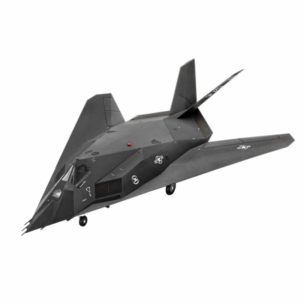 Revell Flugzeug-Modellbausatz Lockheed Martin F-117A Nighthawk, Stealth Fighter, 37 Teile, 1:72, 03899