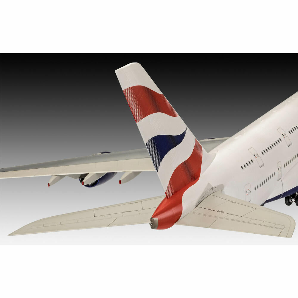 Revell Flugzeug-Modellbausatz Airbus A380-800 British Airways, 163 Teile, 1:144, 03922